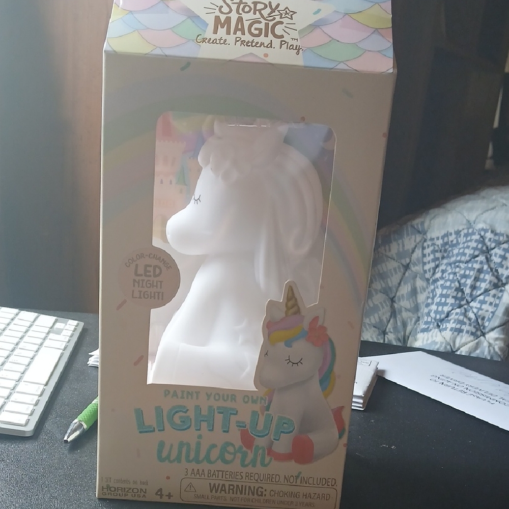 Light-Up Unicorn Night Light - Paint Your Own
